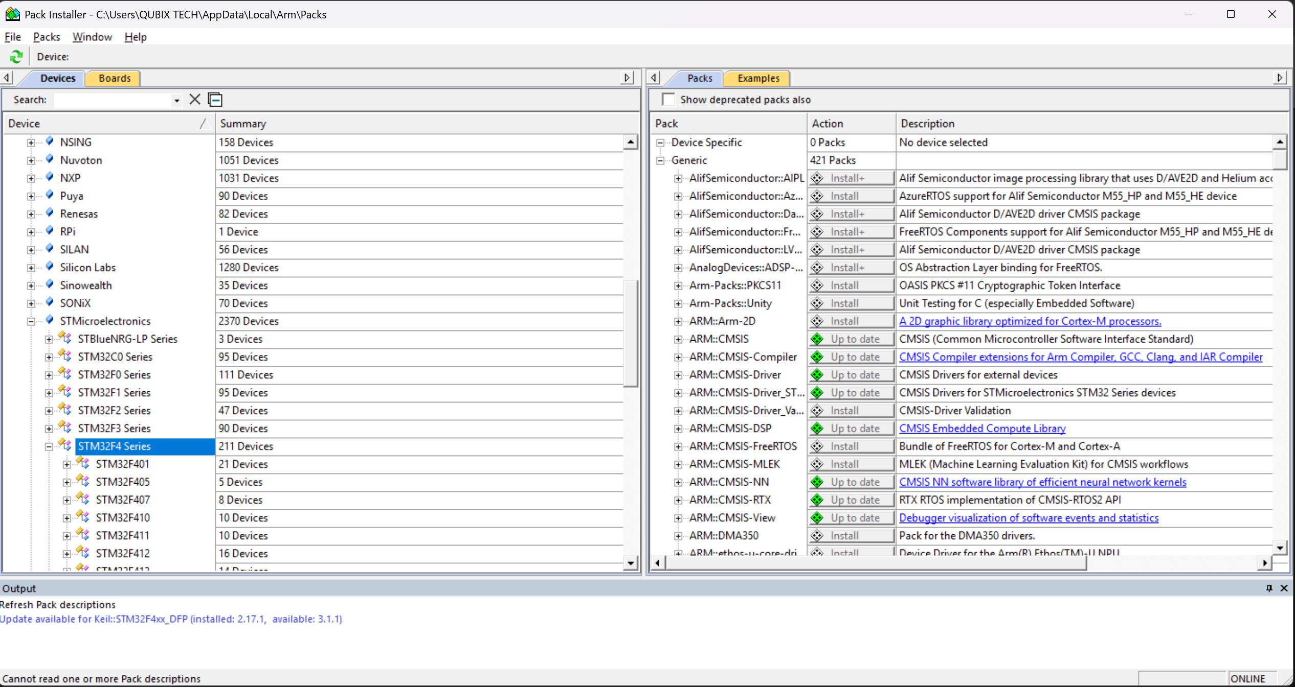Chargement Pack Installer